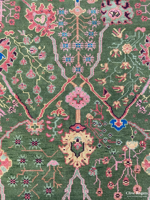 Turkish Hand-Knotted Carpet New Carpet