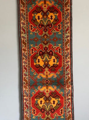 Cror Bespoke Turkish House Style Ushak Design Runner New ( 242 X 62 Cm ) Runner