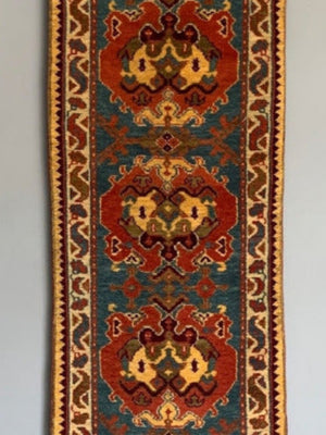 Cror Bespoke Turkish House Style Ushak Design Runner New ( 295 X 68 Cm ) Runner