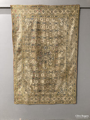 Persan Qajar Embroidery With Ikat Back Circa 1850