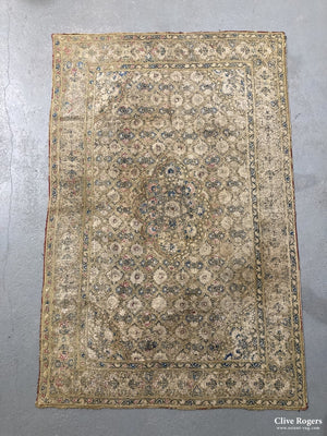 Persan Qajar Embroidery With Ikat Back Circa 1850