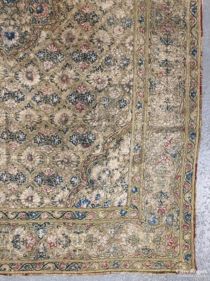 Persan Qajar Embroidery With Ikat Back Circa 1850