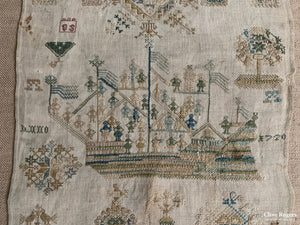 Dutch Ship Sampler Anno 1720 (70 X 30Cm)