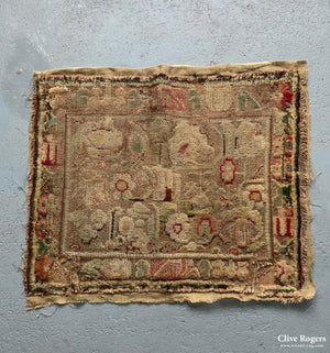 English Turkey Work Chair Covers Late 17Th Cent Chair