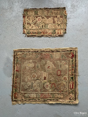 English Turkey Work Chair Covers Late 17Th Cent Chair