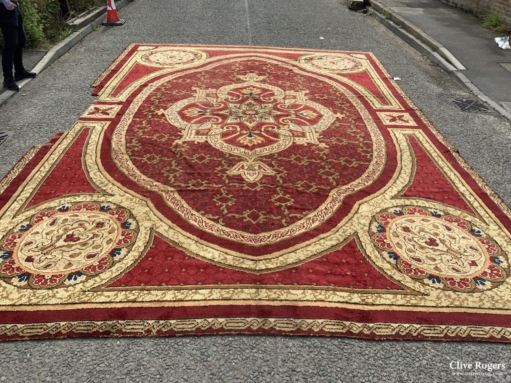 European antique oversize carpet (600 x 500cm) - Clive Rogers