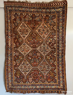 Persian Large Khamseh Rug 1930S Rug