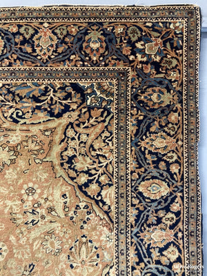 Persian Fine Mohtasham Kashan Rug Circa 1850 Rug