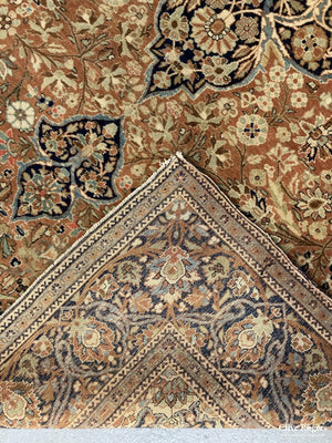 Persian Fine Mohtasham Kashan Rug Circa 1850 Rug