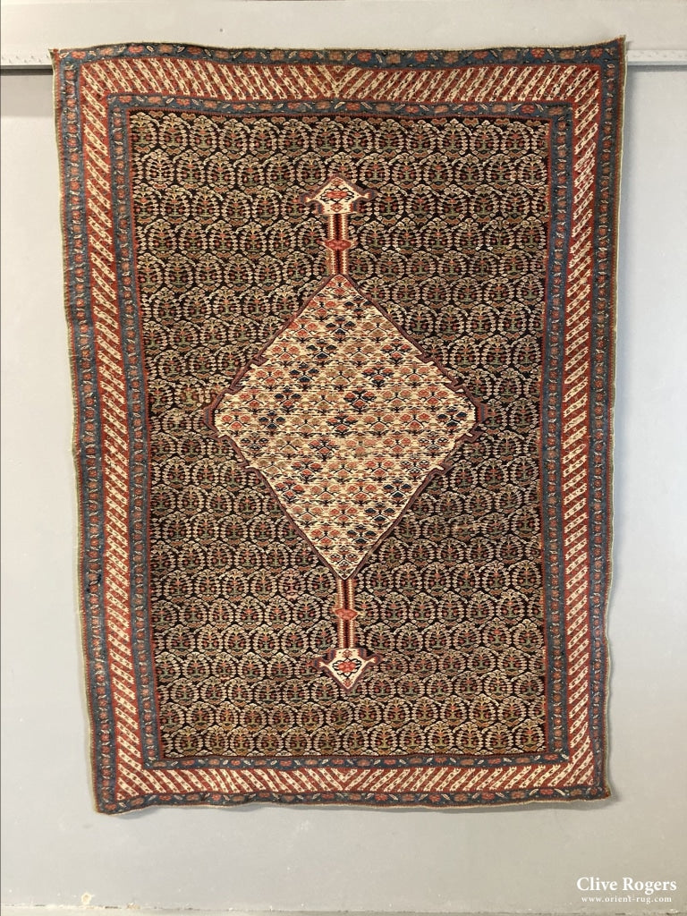 Persian Fine Senneh Kilim Late 19Th Cent Kilim