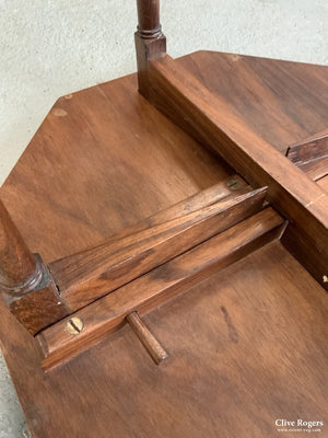 Near Pair Of Folding Antique Mysore Rosewood Tables Table