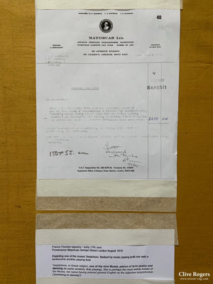 Franco Flemish Antique Tapestry ( 55 X 150 Cm )