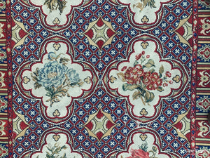 French Antique Needlework Rug 19Th Cent (205 X 151Cm)