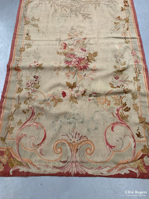 French Aubusson Entre Fenetre Tapestry (305 X 109Cm)