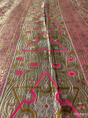 French Nasrid Style Gilt Brocde Fragment (67 X 69Cm)