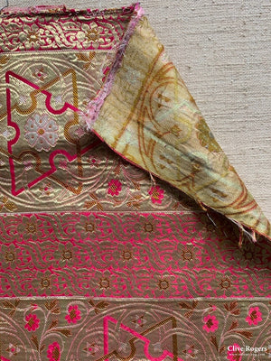 French Nasrid Style Gilt Brocde Fragment (67 X 69Cm)