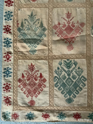 Greek Island Dodecanese Embroidery Circa 1700 (118 X 109Cm)
