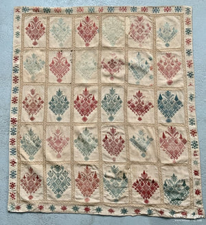 Greek Island Dodecanese Embroiderey Circa 1700 ( 118 X 109 Cm ) Embroidery