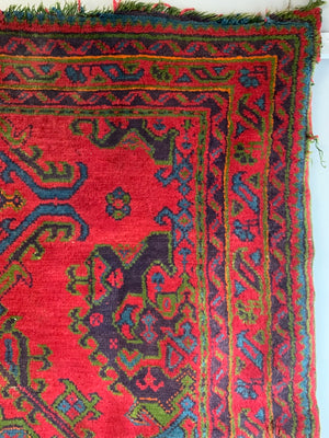 Turkish vintage 'red Turkey' Ushak carpet (306 x 168cm) *AF