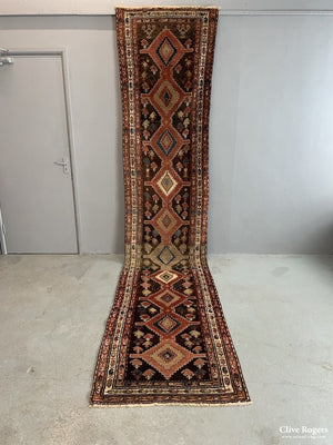 Hamadan Kurdish Runner Circa 1920 (420 X 90Cm) Runner