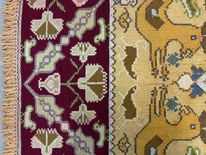 Portuguese Arraiolos needlework carpet (340 x 298cm)