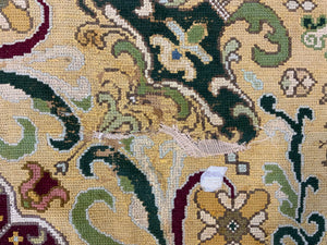 Portuguese Arraiolos needlework carpet (340 x 298cm)