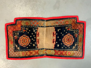 Tibetan antique saddle cover (130 x 72cm)