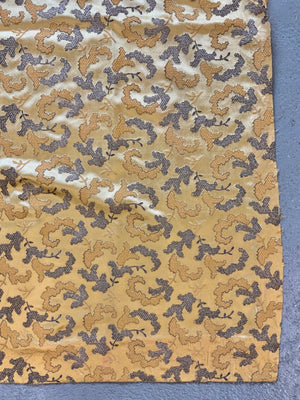 Embroidered European silk fragment (103 x 105cm)