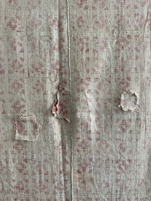 Uzbekistan block print with small repeat pattern (212 x 146cm)