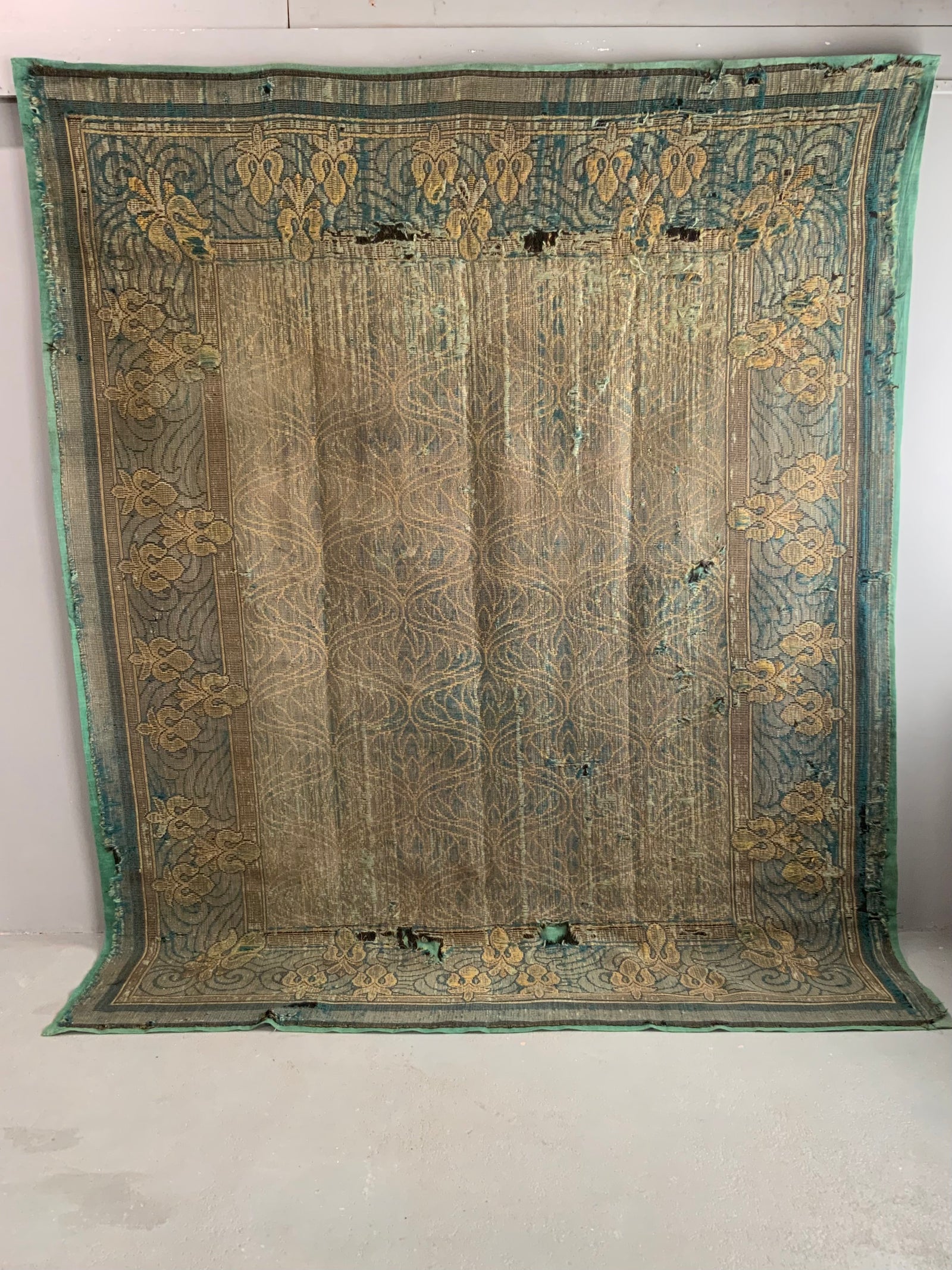 Art Nouveau Belgian(?) flatweave (280 x 226cm)