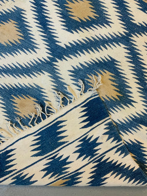 Indian vintage cotton Dhurrie (194 x 105cm)