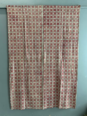 Uzbekistan block print with small repeat pattern (212 x 146cm)