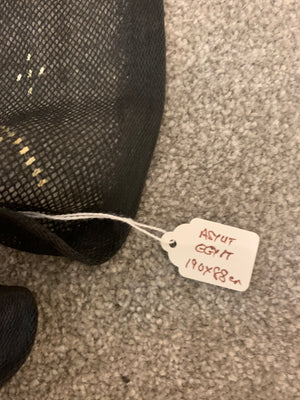 Egyptian Asyut net and silver stole (189 x 88cm)