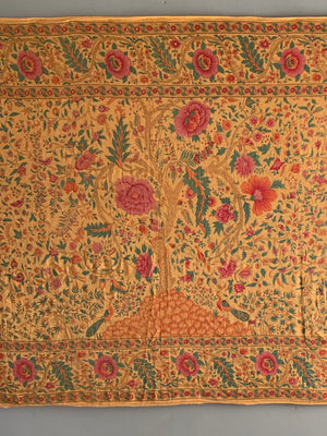 Indian bedspread in palampore design (152 x 242cm)