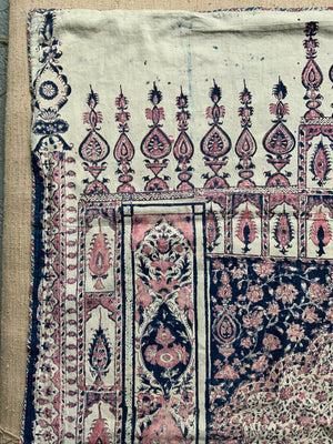 Palampore Kalmkari antique cotton print (101 x 82cm)