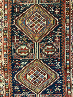 Caucasian antique Shirvan rug (192 x 117cm)