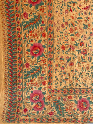 Indian bedspread in palampore design (152 x 242cm)