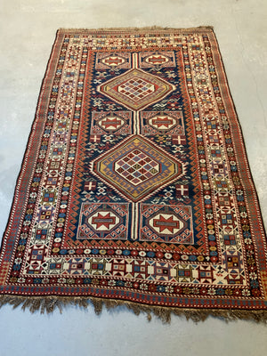 Caucasian antique Shirvan rug (192 x 117cm)