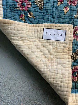 Turkish Kandili quited bedcover (202 x 183cm)