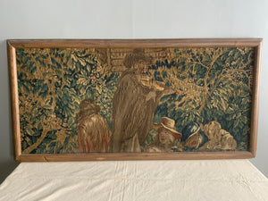 French antique 'Vedure' tapestry fragment (63 x 129cm)