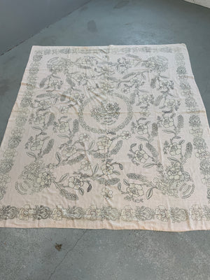 Turkish Tokat woodblock printed cotton (190 x 163cm)