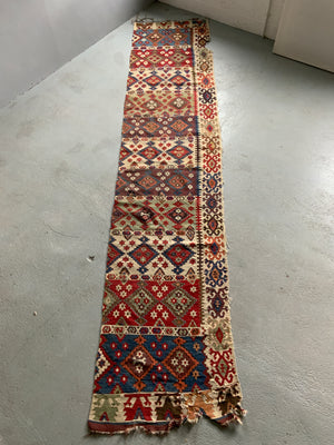 Anatolian antique kilim panel (420 x 88cm)