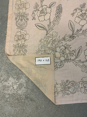 Turkish Tokat woodblock printed cotton (190 x 163cm)