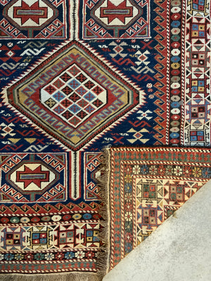 Caucasian antique Shirvan rug (192 x 117cm)