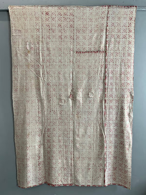 Uzbekistan block print with small repeat pattern (212 x 146cm)