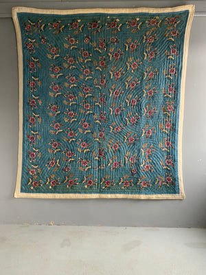 Turkish Kandili quited bedcover (202 x 183cm)