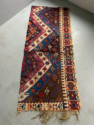 Turkish antique kilim fragment (217 x 89cm)