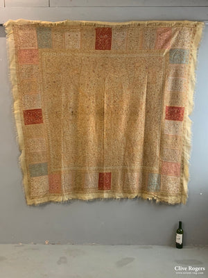 Kashmiri Fine Embroidered Shawl (184 X 184 Cm)