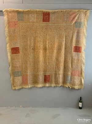 Kashmiri Fine Embroidered Shawl (184 X 184 Cm)