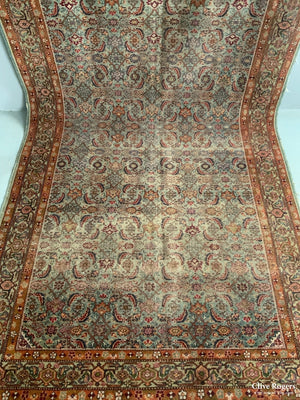 Antique Indian Peristan Carpet (380 X 145 Cm) Carpet